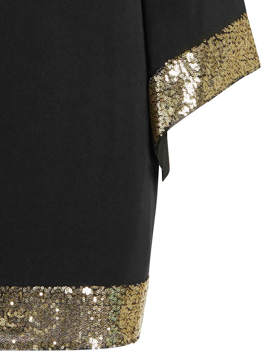 Женское платье с блестками Rosegal облегающее большого размера длинным рукавом и