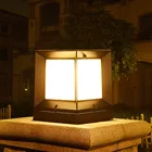 Уличная садовая лампа на солнечной батарее E27, освещение для виллы, дорожек, ландшафта, газона, квадратный кубический светильник для двора, двора, крыльца, стола