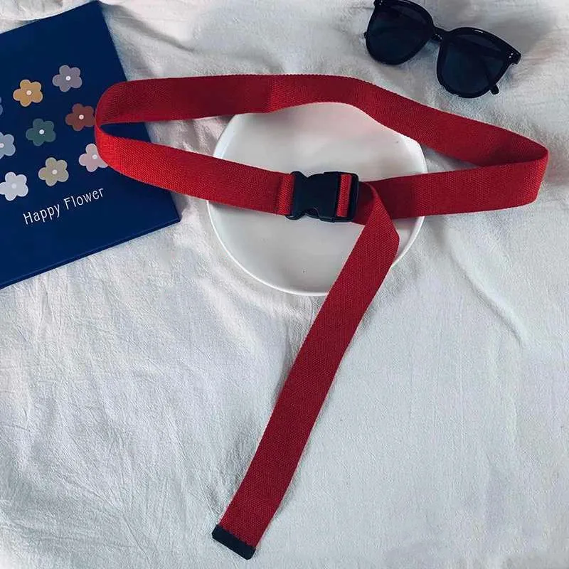 

Casual women belt fashion all-match youth weaving adjustable waistband retro simple pure color female decorative belt