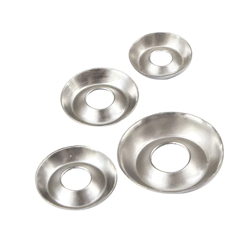 

10/20/50pcs stainless steel gaskets Fisheye washer Concave taper Solid gasket M3M4M5M6