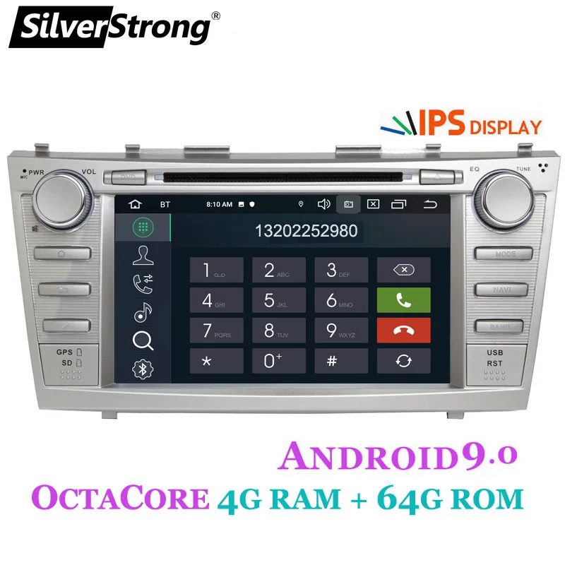 SilverStrong Android9.0 CAMRY DVD 4 Гб+ 64 ГБ Автомобильный DVD для Toyota Camry V40 радио 2DIN автомобильный gps навигатор Android головное устройство 10 полосный эквалайзер