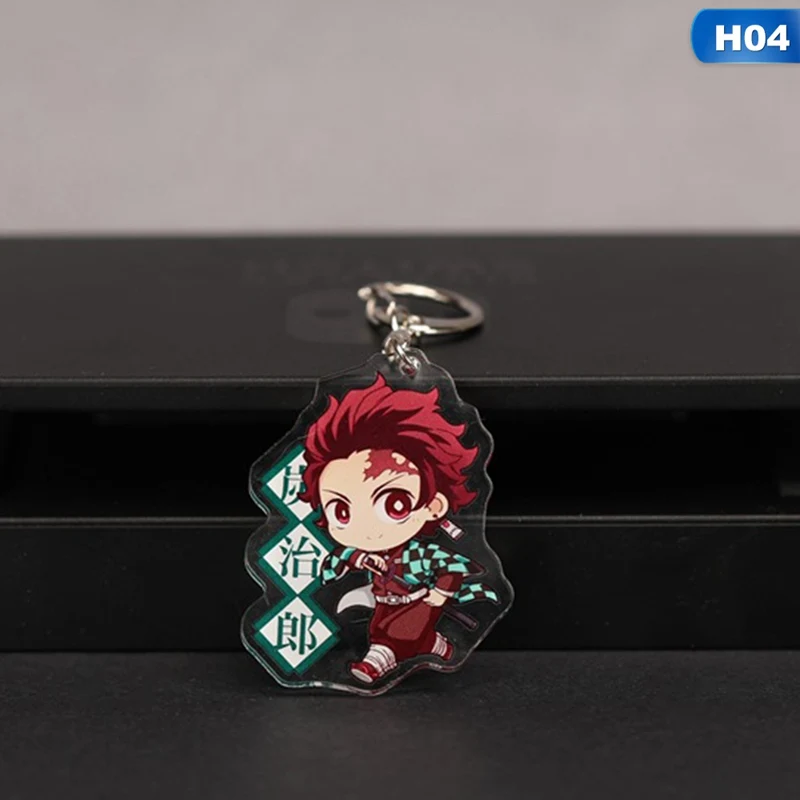 Аниме демон убийца: Kimetsu no Yaiba акриловый брелок для ключей Косплей Аниме Подарки