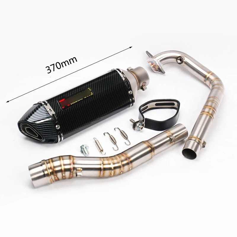 Полная выхлопная система для Yamaha Y15ZR Exciter150 мотоциклетный коллектор Mid Pipe slip on 51 мм Глушитель со съемным дБ убийца Escape