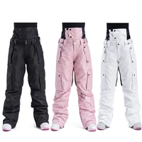 ski pants men and women outdoor high quality windproof waterproof warm couple snow trousers winter ski snowboard pants brand