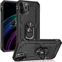 kickstand armor bumper case for iphone 13 12 mini 11 pro xs max xr x se 2020 6s 7 8 plus shockproof finger ring phone cover