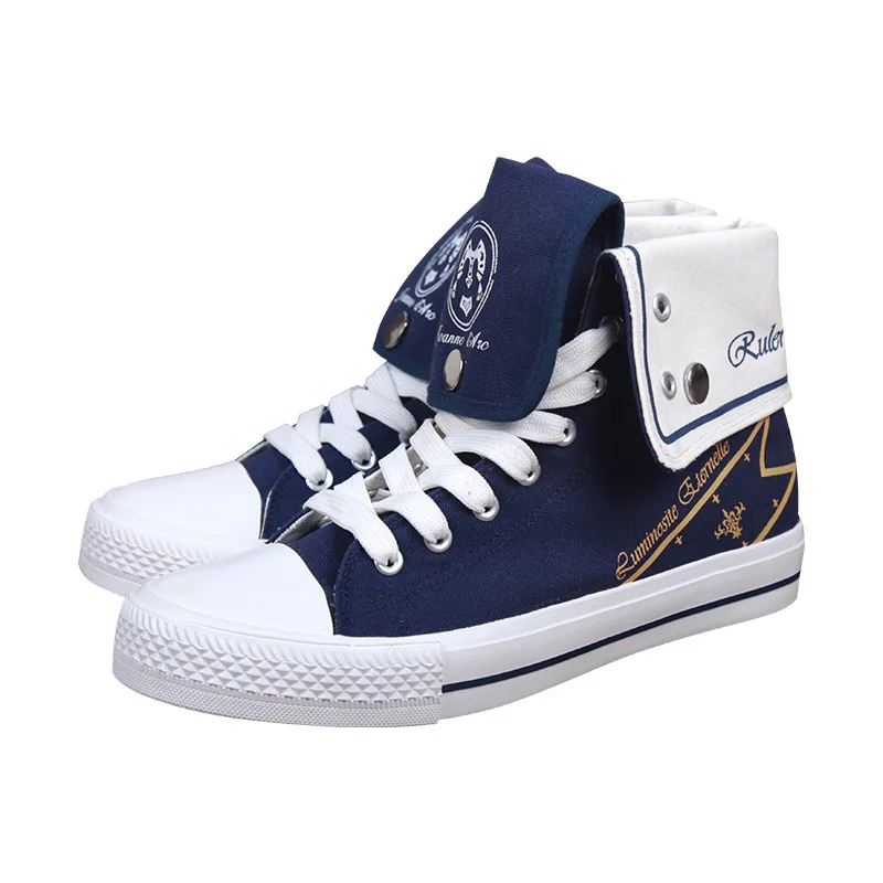 

FGO Fate Grand Order Joan of Arc Cosplay Shoes High-top Canvas Shoes Anime Peripheral Student Lovers Shoes