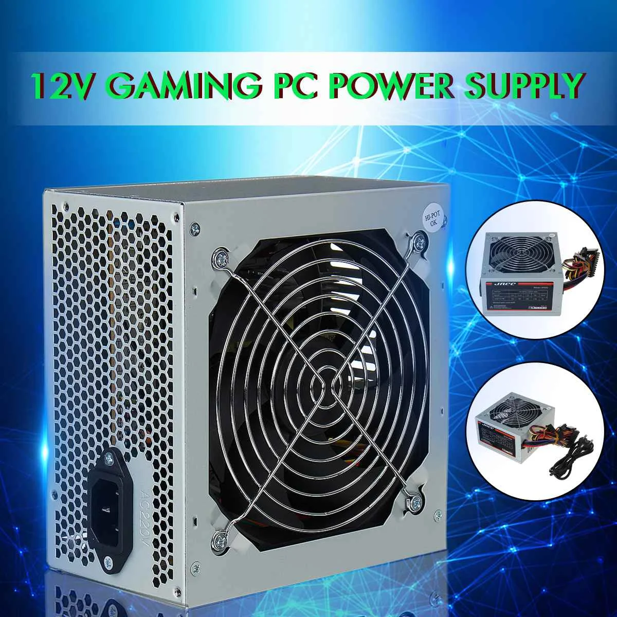 

HOT Max 550W 12V Power Supply Passive PFC Silent Fan ATX 20/24pin 2.0 PC Computer SATA Gaming PC Power Supply