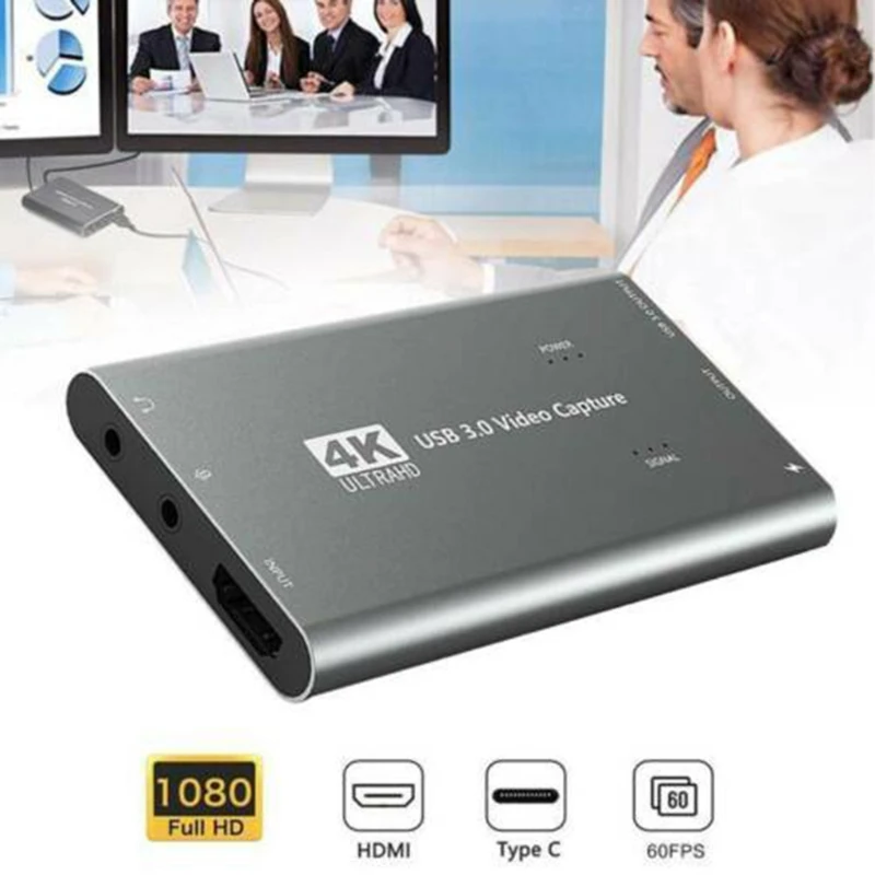 

Video Capture Card USB3.0 4K 1080P Streaming Game Video Live