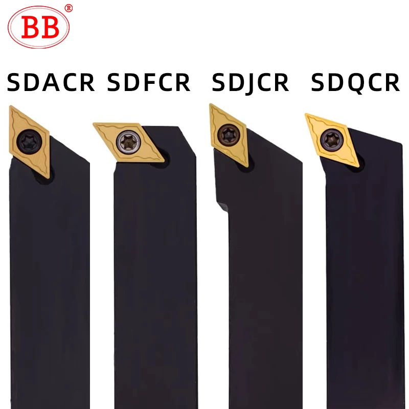 

BB SDJCR SDACR SDFCR SDQCR SDNCN Lathe External Turning Tool Holder Screw DCMT 1616H11 2020K 2525M 93 Degree