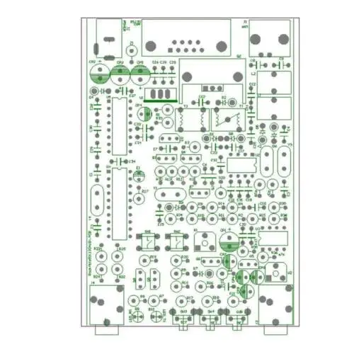 Собранный 40 м супер RM рок клещ QRP приемопередатчик непрерывного действия