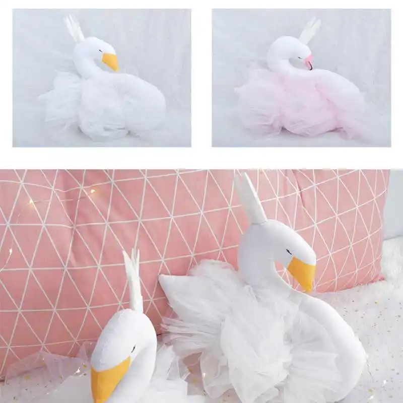 Детская подушка Лебедь Корона марлевая Подушка для ребенка сопроводительная