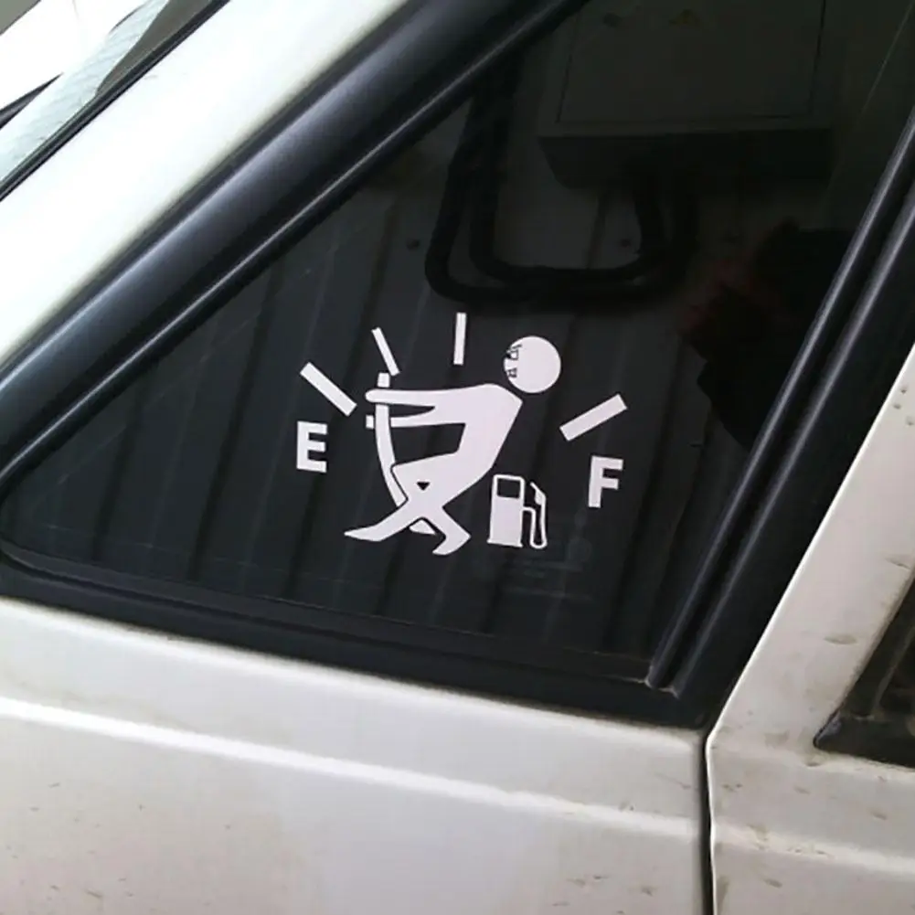 

Car Vehicle Truck Window Reflective Funny Gas Fuel Gage Empty Sticker Decal