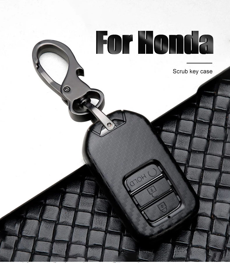 Чехол для ключей автомобиля из углеродного волокна ABS для Honda Civic CRV HR-V Odyssey Accord City Pilot Vezel Jazz BRV XR-V Fit Freed