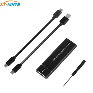 PCIE SSD USB3.1 Тип C на M.2 M ключ для NVMe PCI-E корпус для жесткого диска чехол 10 Гбитс 2280 HDD корпус для мобильного телефона твердотельный