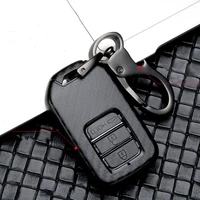 scrub abs car key cover for honda vezel city civic jazz br v hrv odyssey 2 3 button key protection case car styling accessories