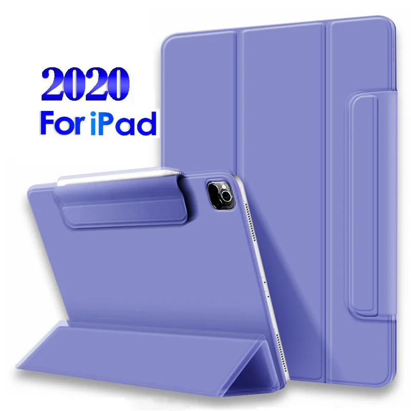 Магнитный смарт чехол для iPad Pro 12 9 11 2020 Apple pro 2 го поколения 4 с держателем
