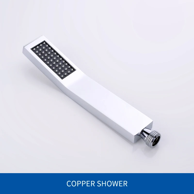 Hand Shower Only Тонкая ручная душевая головка настенный соединитель латунь хром ручная экономия воды душевая головка s - Цвет: Hand Shower Only