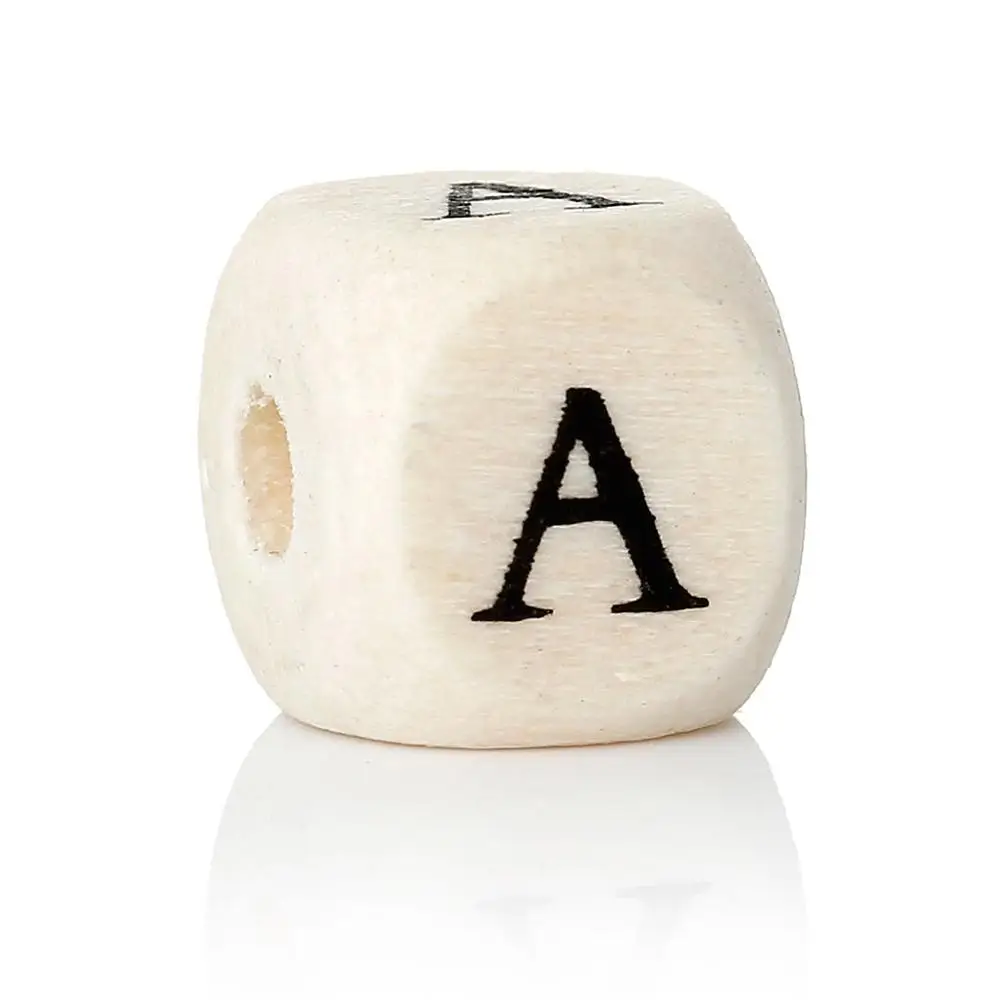 DoreenBeads 200/300 шт деревянные бусы ручной работы Природный Алфавит буквы данные в