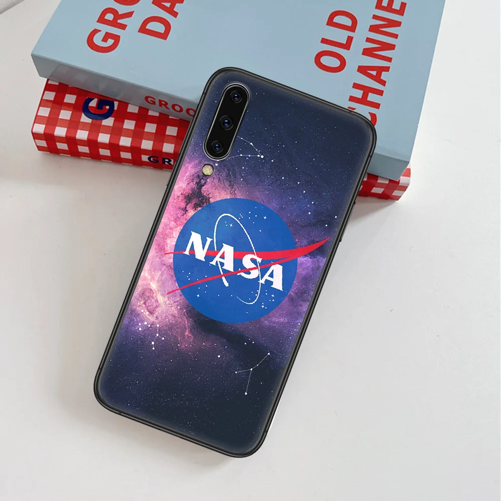 

Nasaa Astronaut Phone Case For Samsung Galaxy A 3 5 7 8 10 20 20E 21S 30 30S 40 50 51 70 71 black Shell Luxury Waterproof