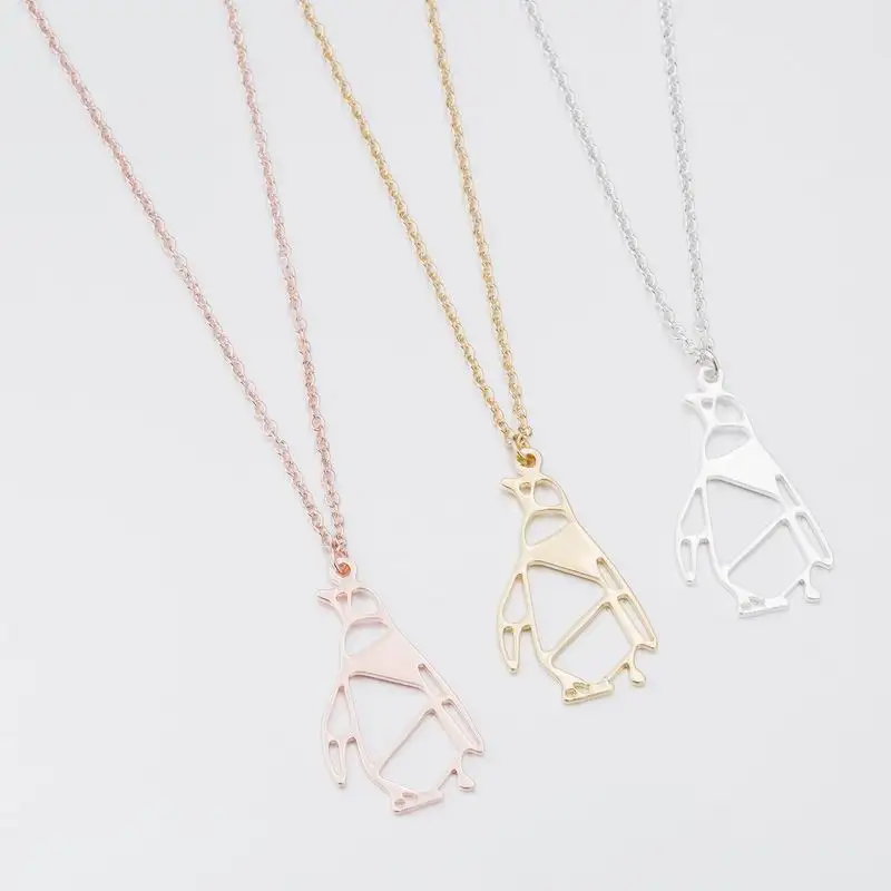 

Penguin geometry Necklace lovely jewelry necklace student birthday gift