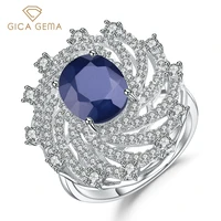 gica gema classic natural blue sapphire rings for women girl 100 925 sterling silver wedding engagement jewelry female gifts