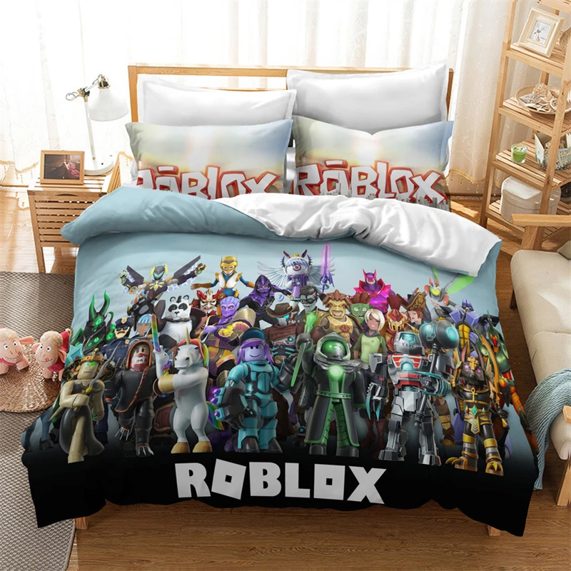 Комплект постельного белья Robloxs с 3d рисунком из мультфильма сделай сам набор