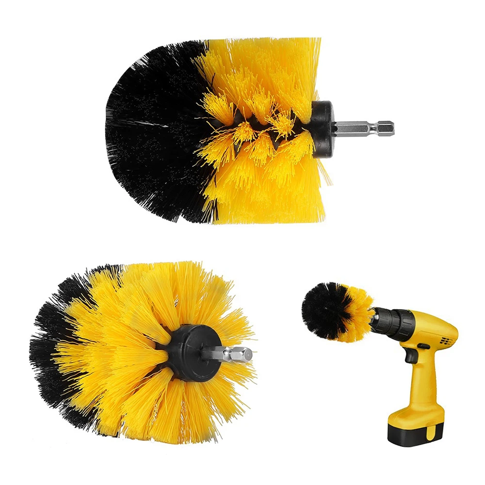 

3pcs Power Scrubber Brush Set For Bathroom Drill Scrubber Brush For Cleaning Cordless Drill Attachment Kit Power Scrub Brush