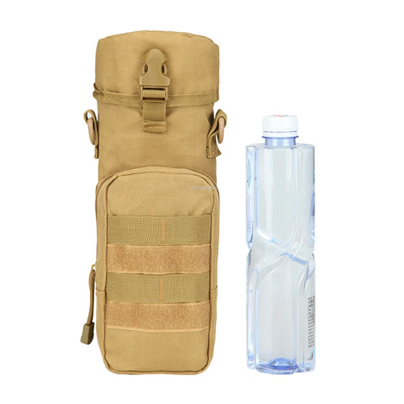 

Military Molle System Kettle Bag Outdoor Hunting Climbing Shoulder Water Bottle Bag Army Airsoft CS Shooting Bottle Pouch