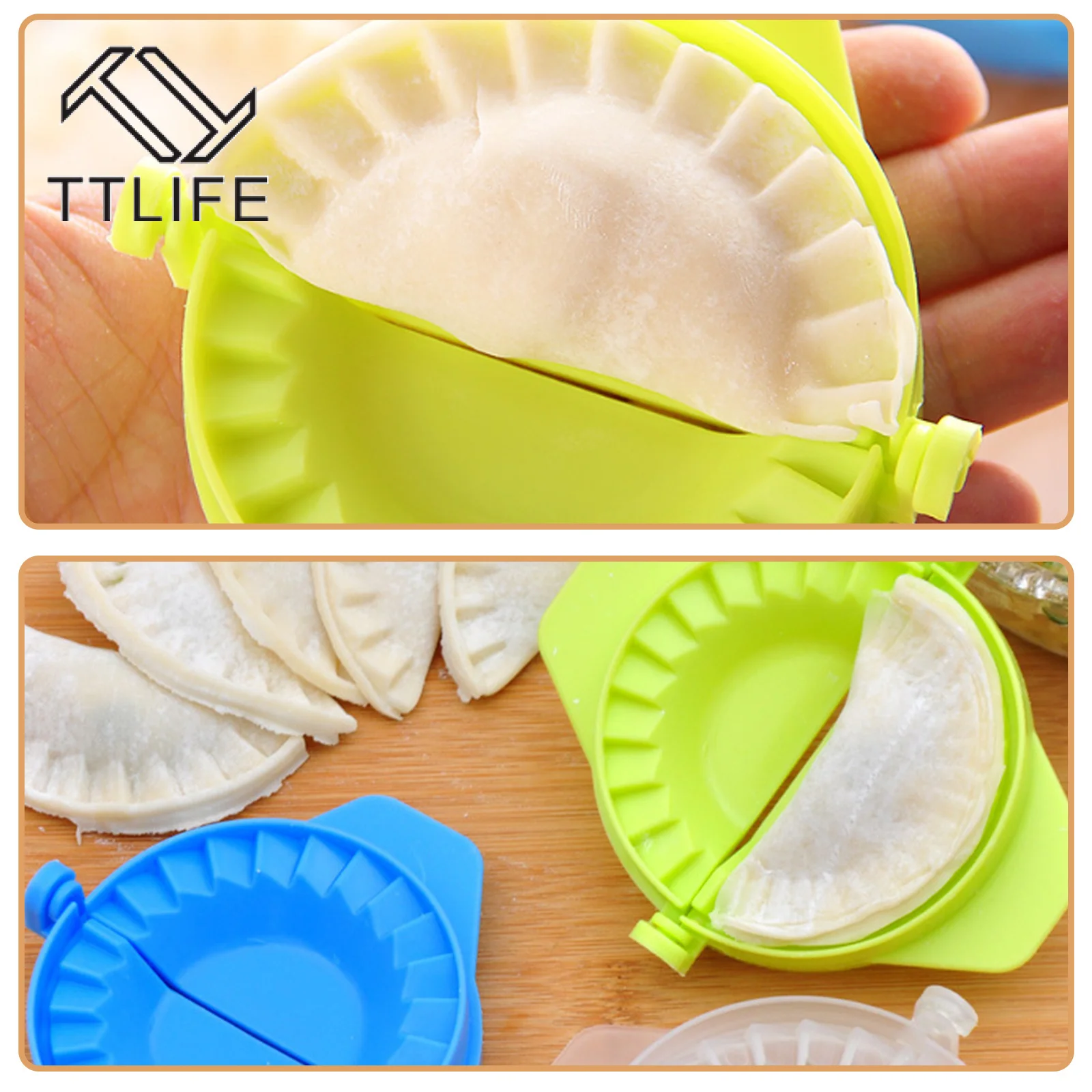 3Pcs Portable Dumpling Maker Device New Kitchen Tools Dumpling Jiaozi Maker Device Easy DIY Dumpling Mold Kitchen Appliances