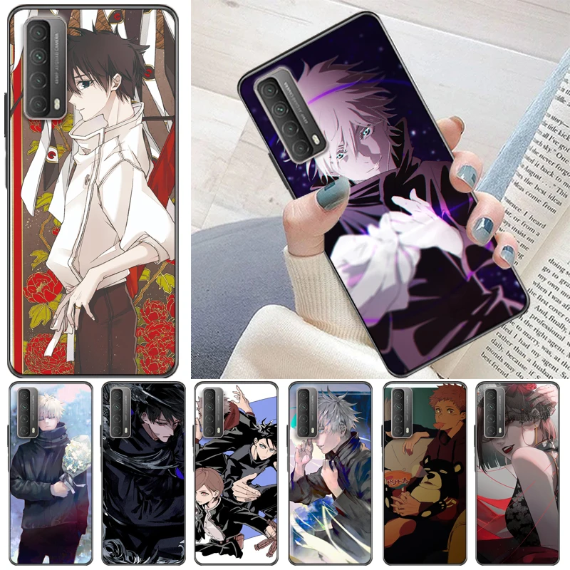 

Jujutsu Kaisen Satoru Gojo Fushiguro Megumi Sukuna Yuji Itadori Phone Case For Huawei P Smart Z 2019 2021 Back Cover Coque