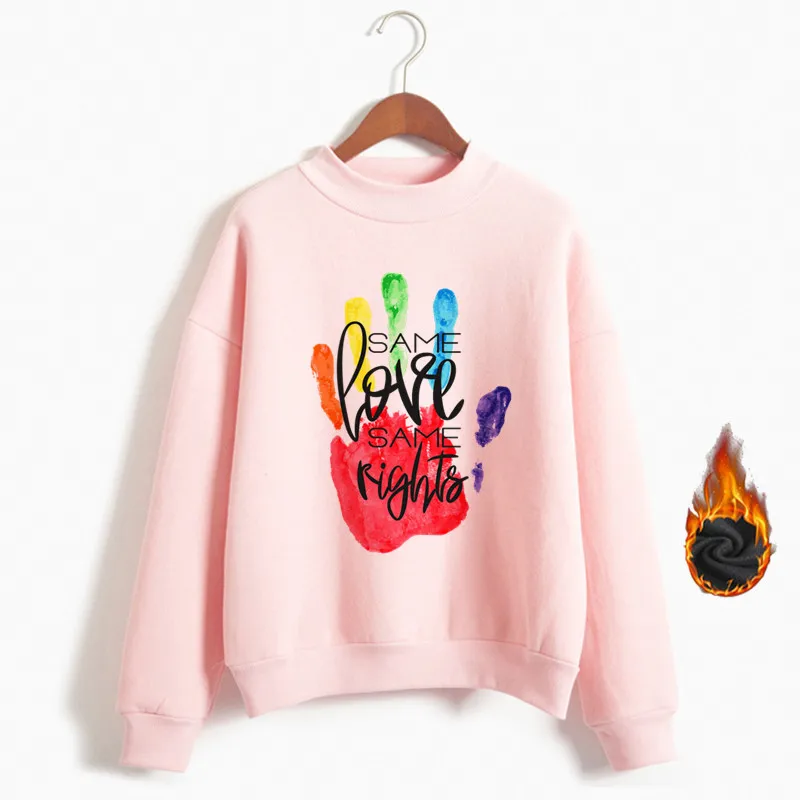 Женские толстовки с надписью Pride ЛГБТ Love Win женские в стиле Харадзюку Is одежда для