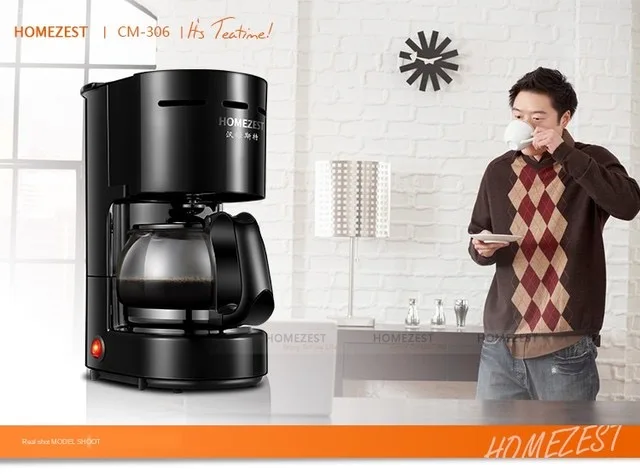 

American Drip Coffee Machine Tea Maker 0.65L Electric Automatic Household Mini Protable Coffee Makers