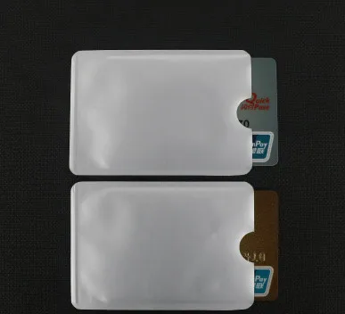 HJKL 6 шт. Rfid кошелек блокирующий замок держатель для банковских карт Id Чехол для банковских карт защита металлический кредитный NFC Держатель алюминий 6,3*9,1 см