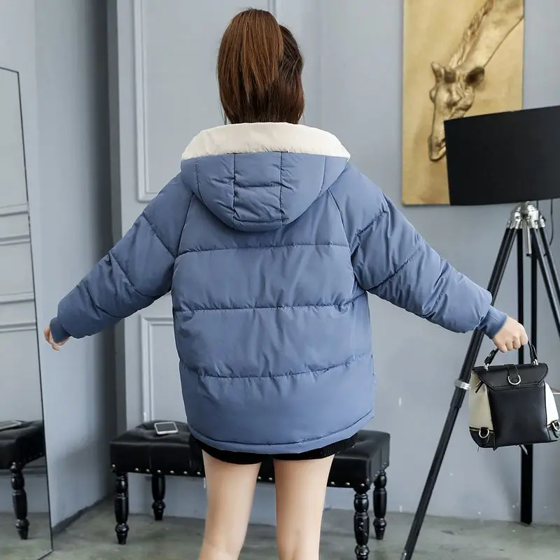Для женщин Зимняя пуховая хлопковая куртка Новый стиль Модный с капюшоном теплое