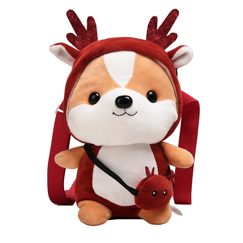 

Cartoon Plush Cute Dinosaur Unicorn Shoulder Messenger Bag Girls Soft Stuffed Animal Toy Crossbody Bags Small Phone Pouch Purse