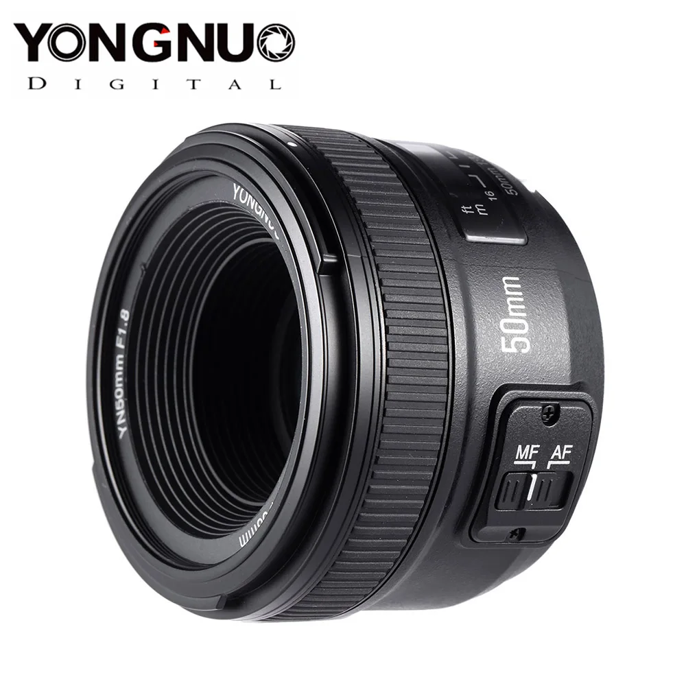 YONGNUO объектив YN50 мм 50 мм F1.8 объектив камеры для Canon для Nikon DLSR объектив камеры