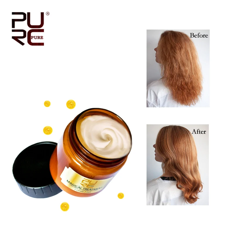 11.11PURC Hot Sale 120ml Magical Hair Mask Deep Conditioning Treatment 5 Seconds to Repair Dry Damaged Make hair Shine | Красота и