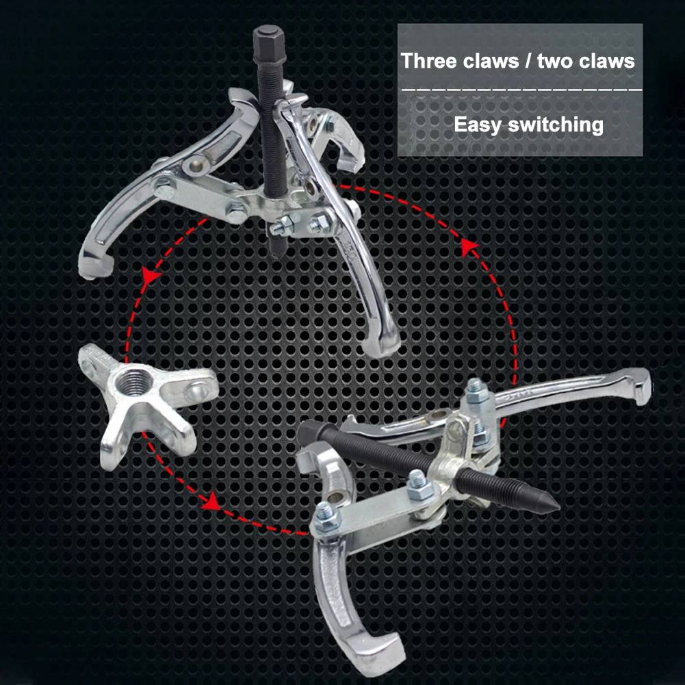 

4inch Bearing Extractor Portable Removal Tool For Pulley Mechanic Flywheel Multifunctional Gear Puller 3 Jaws Auto Parts Hub