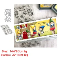 christmas girls boys clear stamps and metal cutting dies diy scrapbooking paper photo album crafts seal punch stencils