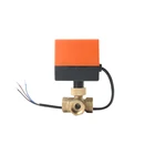 34 3-ходовой электрический клапан, ac220v, электрический шаровой клапан dn20