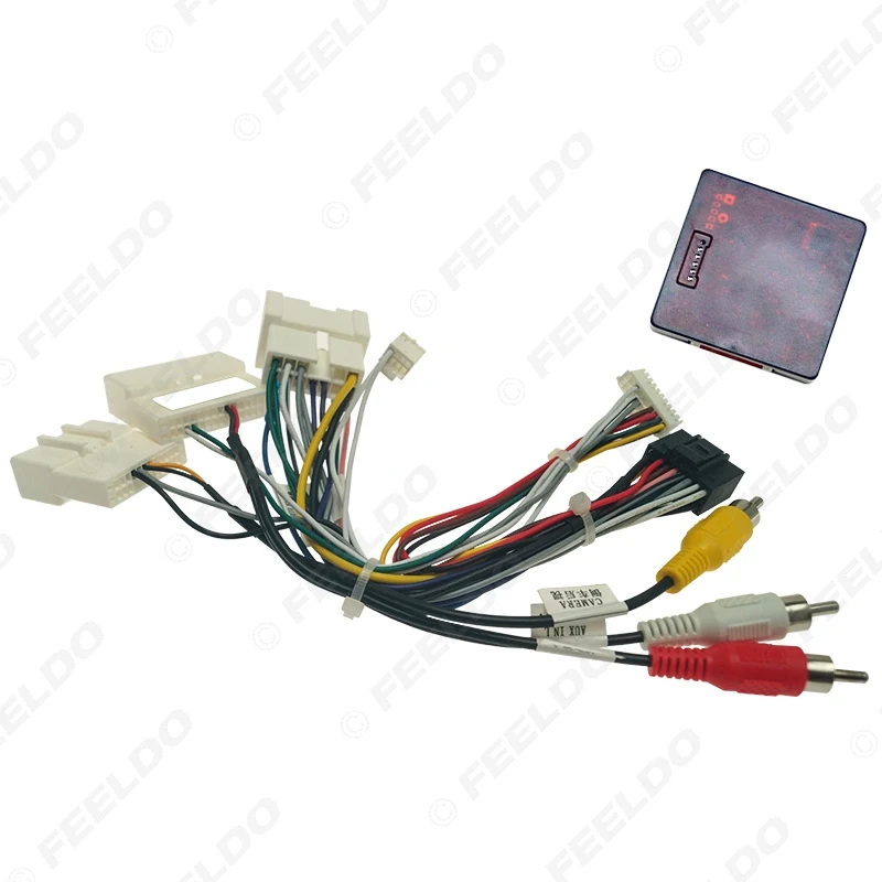 Автомобильная аудиосистема FEELDO 16-контактный DVD-плеер адаптер питания с can-шиной