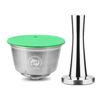 durable kitchen supplies heat resistant stainless steel refillable coffee capsule filter ground for dolce gusto