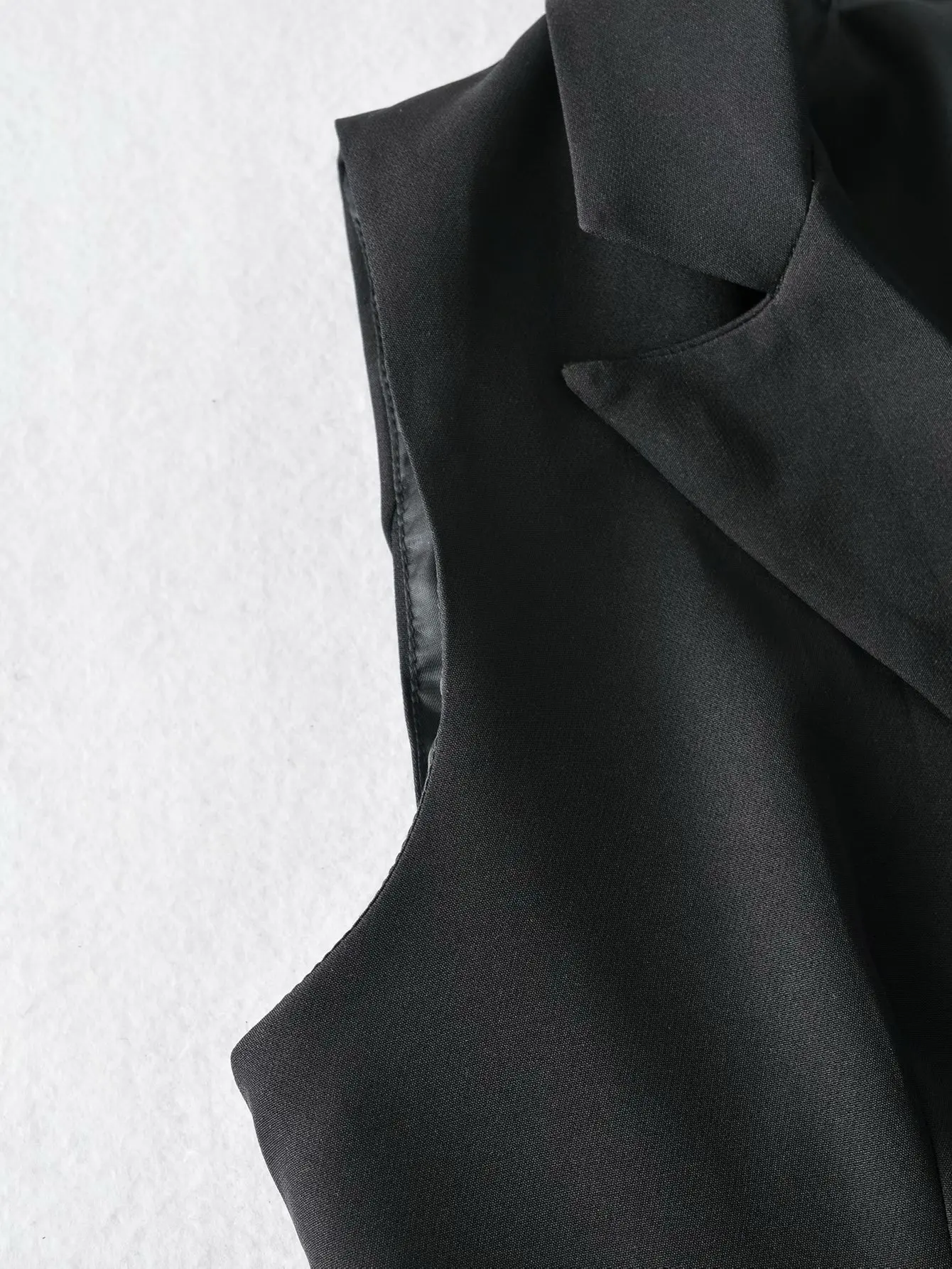 

New Korean Fashion Long Women's Vest Spring Elegant Black Sleeveless Jacket Female Solid Cardigan Waistcoat Vests Colete