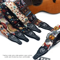 guitar strap adjustable embroidery straps for acoustic electric guitar and bass multi color guitar belt guitar part accessories