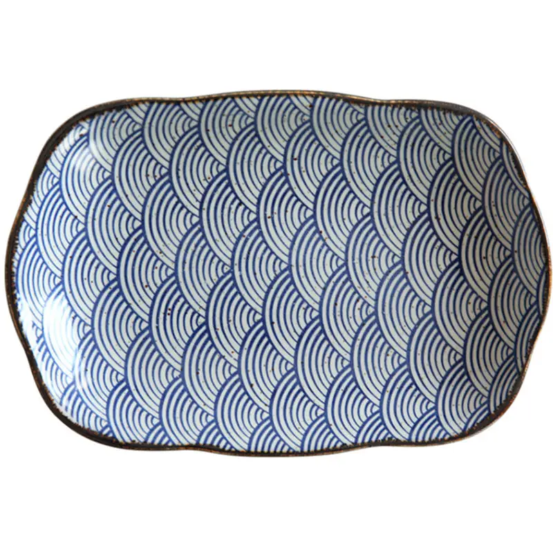 Чаши с волнистым узором 23 шт. для риса и супа набор тарелок посуда | Дом сад