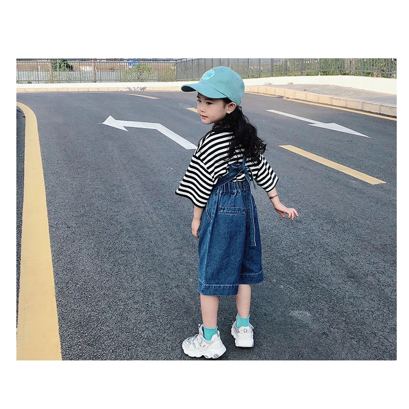 

Back To School Outfits Age For 2 - 8 Year Baby Girls T-Shirt+Pants+Bag Striped 3pcs Sets Kids Autumn Winter Casual Simple Outfit