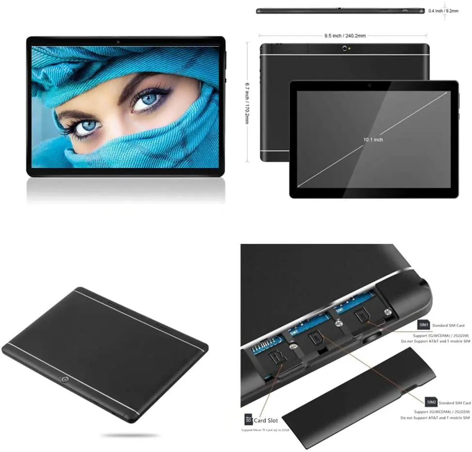 Новейший 10 дюймовый планшетный ПК 3G Android 9 0 OS 32 ГБ ROM хранилище с Wi Fi 5.0MP 1280*800 IPS