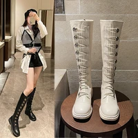 2021 autumn and winter new womens retro fashion boots womens microfiber medal design back zipper womens boots 33 43 size