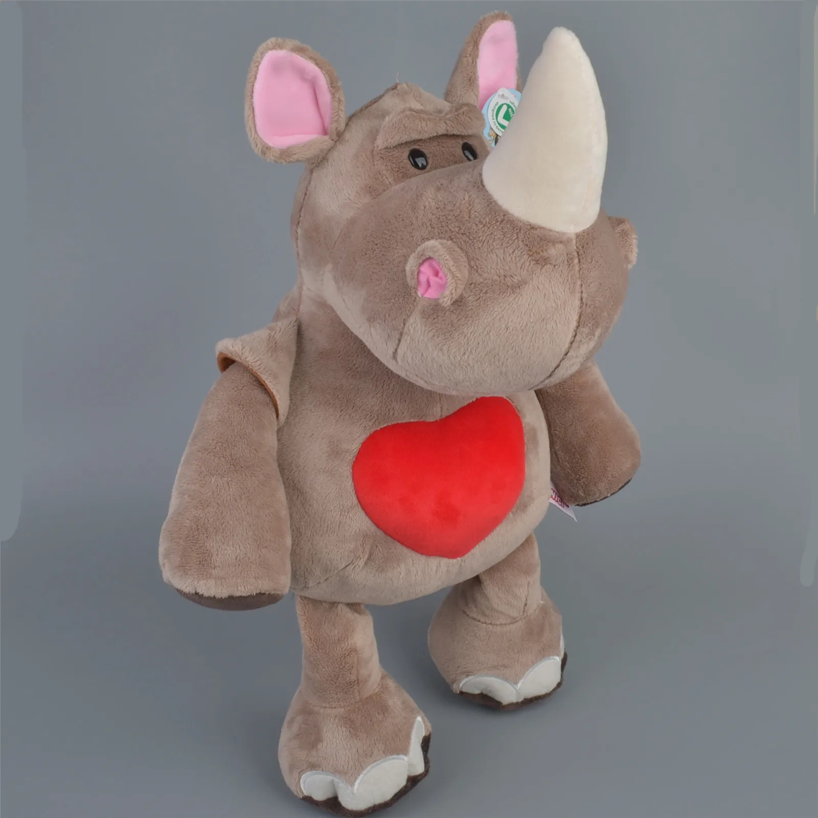 40 см носороги плюшевая игрушка для влюбленных стиль любовь розы земля танк