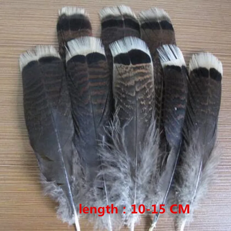 10 шт./лот индейка перо длина 10-15 см/4-6 дюймов DIY одежда шляпа аксессуары украшения